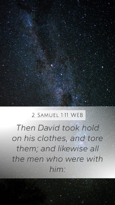 2 Samuel 1:11 WEB Bible Verse Image