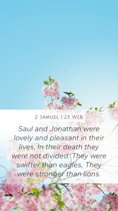 2 Samuel 1:23 WEB Bible Verse Image