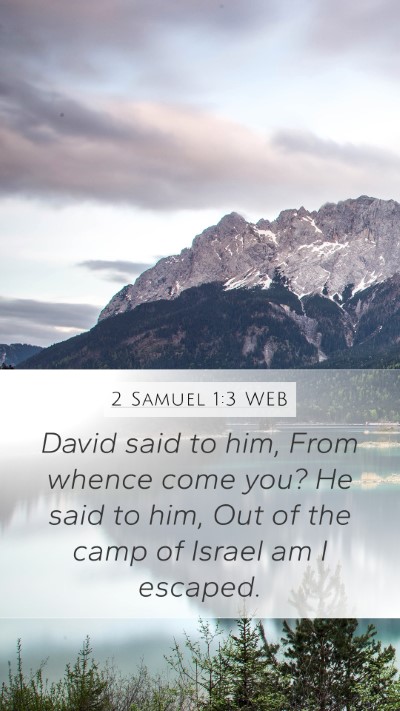 2 Samuel 1:3 WEB Bible Verse Image