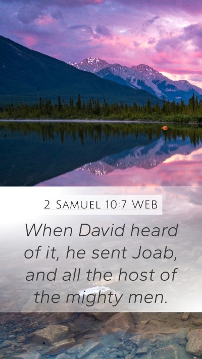 2 Samuel 10:7 WEB Bible Verse Image