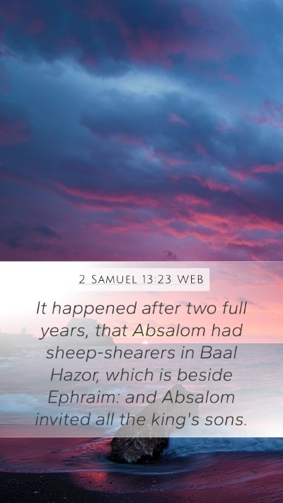 2 Samuel 13:23 WEB Bible Verse Image