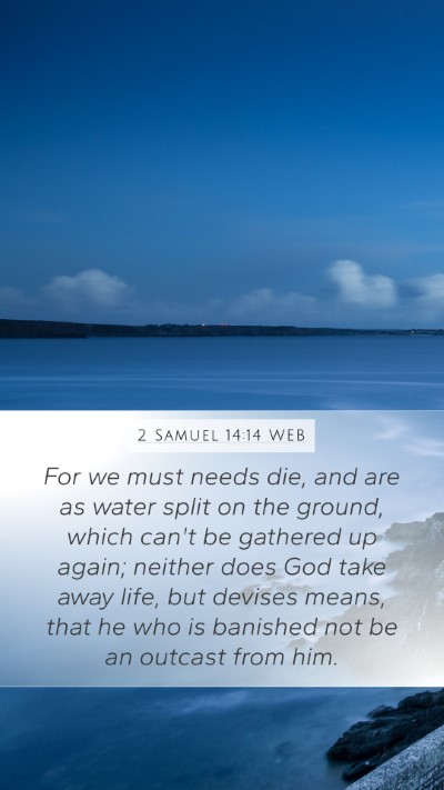 2 Samuel 14:14 WEB Bible Verse Image