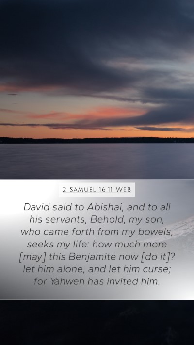 2 Samuel 16:11 WEB Bible Verse Image
