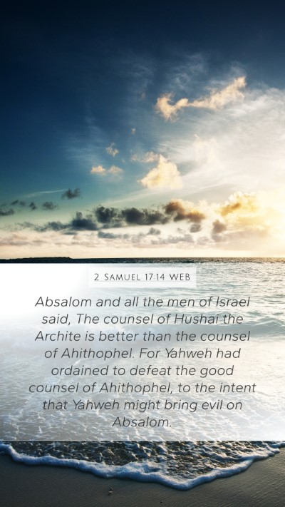 2 Samuel 17:14 WEB Bible Verse Image