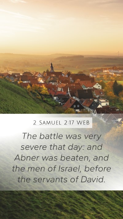 2 Samuel 2:17 WEB Bible Verse Image