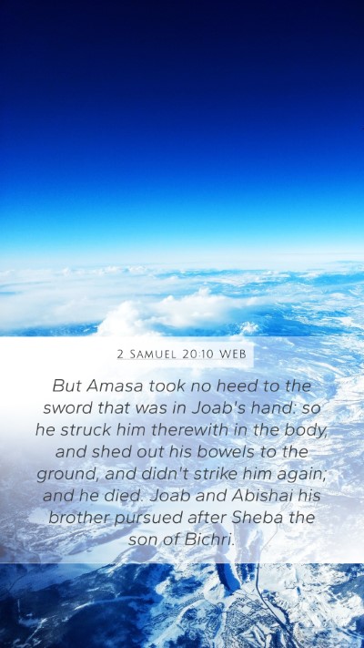 2 Samuel 20:10 WEB Bible Verse Image