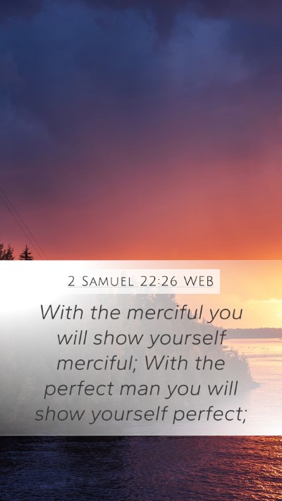 2 Samuel 22:26 WEB Bible Verse Image