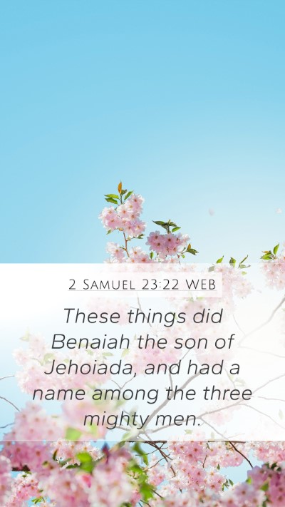 2 Samuel 23:22 WEB Bible Verse Image