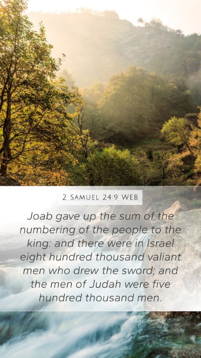2 Samuel 24:9 WEB Bible Verse Image