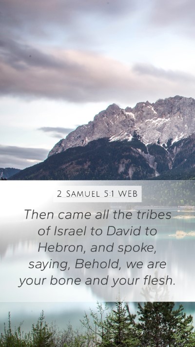 2 Samuel 5:1 WEB Bible Verse Image