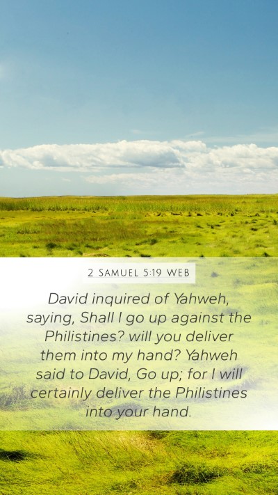 2 Samuel 5:19 WEB Bible Verse Image