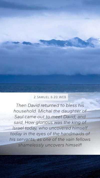 2 Samuel 6:20 WEB Bible Verse Image