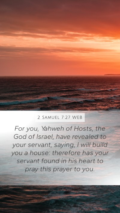 2 Samuel 7:27 WEB Bible Verse Image