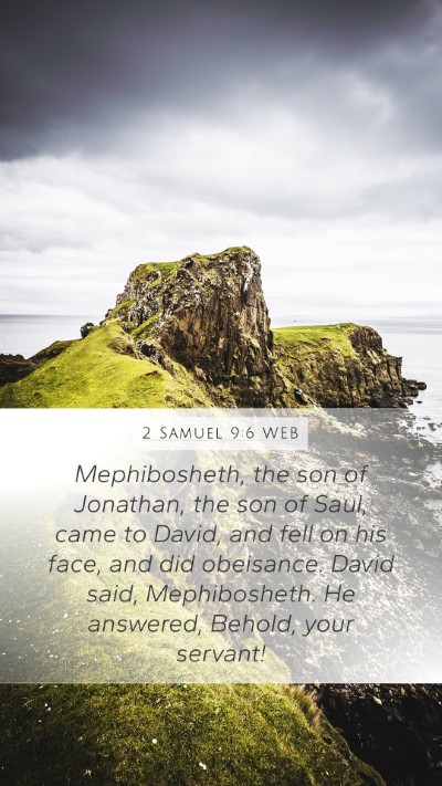 2 Samuel 9:6 WEB Bible Verse Image