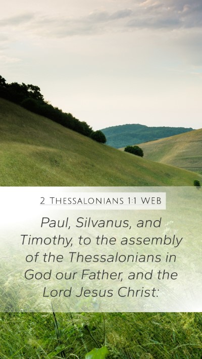 2 Thessalonians 1:1 WEB Bible Verse Image