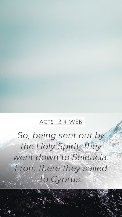 Acts 13:4 WEB Bible Verse Image