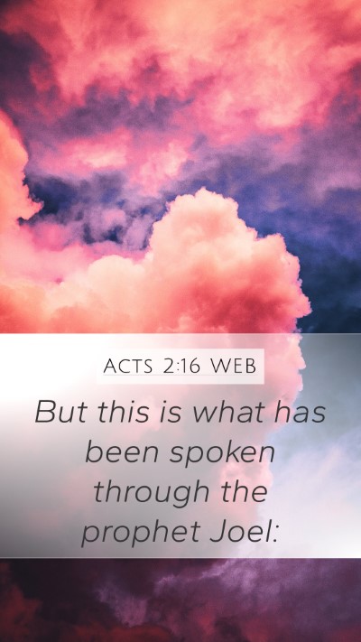 Acts 2:16 WEB Bible Verse Image