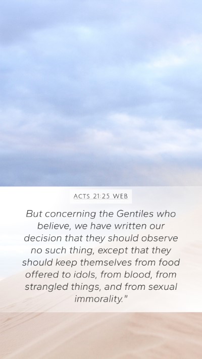 Acts 21:25 WEB Bible Verse Image