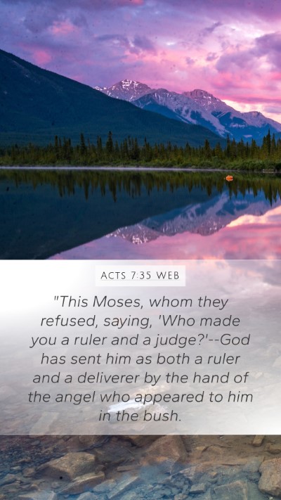Acts 7:35 WEB Bible Verse Image