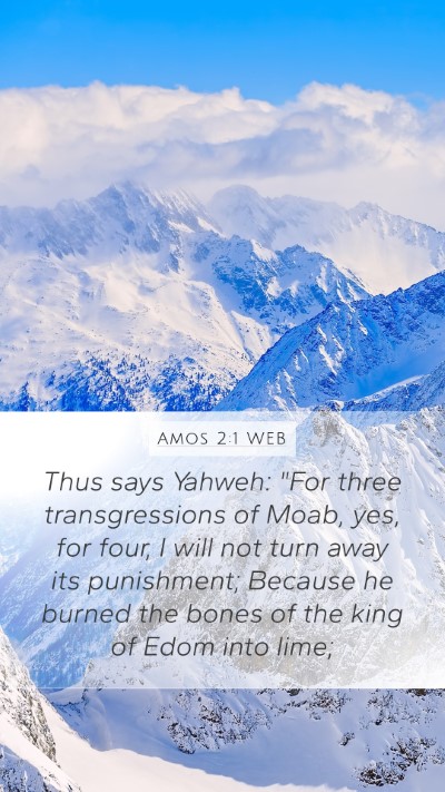Amos 2:1 WEB Bible Verse Image