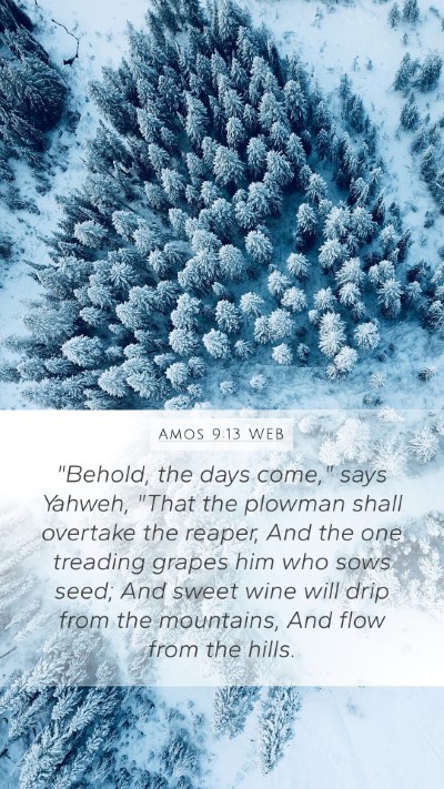 Amos 9:13 WEB Bible Verse Image