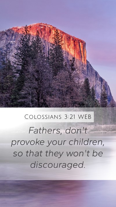 Colossians 3:21 WEB Bible Verse Image