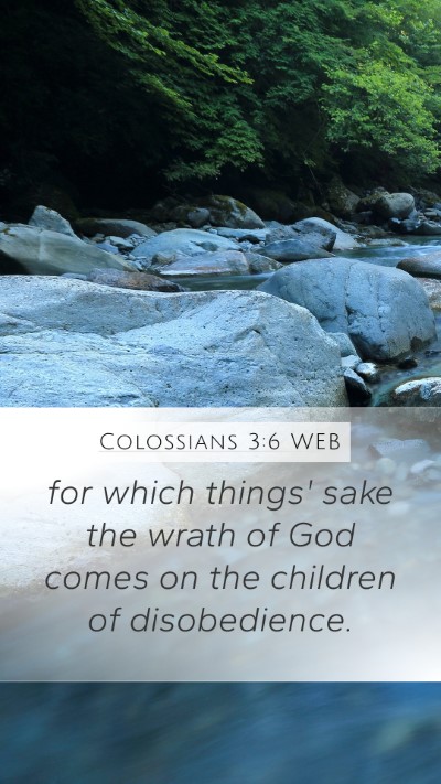 Colossians 3:6 WEB Bible Verse Image