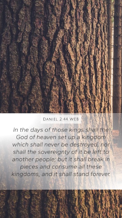 Daniel 2:44 WEB Bible Verse Image