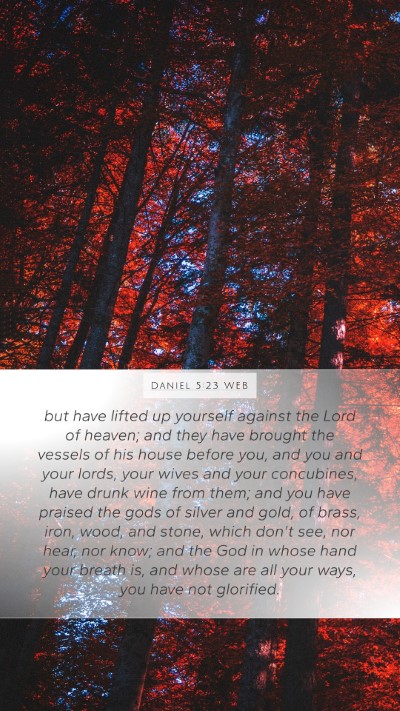 Daniel 5:23 WEB Bible Verse Image