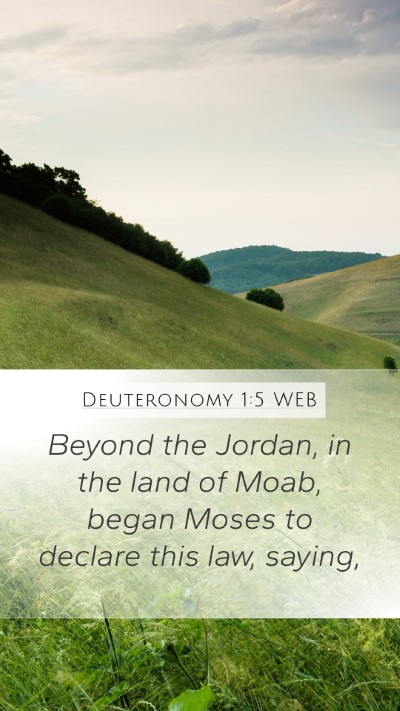 Deuteronomy 1:5 WEB Bible Verse Image