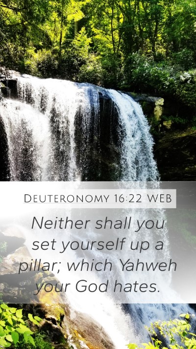 Deuteronomy 16:22 WEB Bible Verse Image