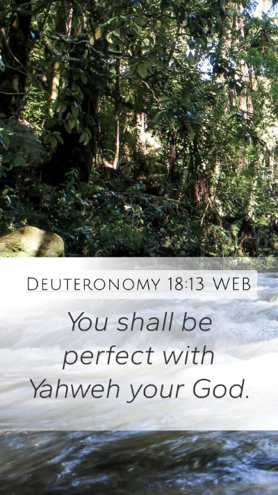 Deuteronomy 18:13 WEB Bible Verse Image