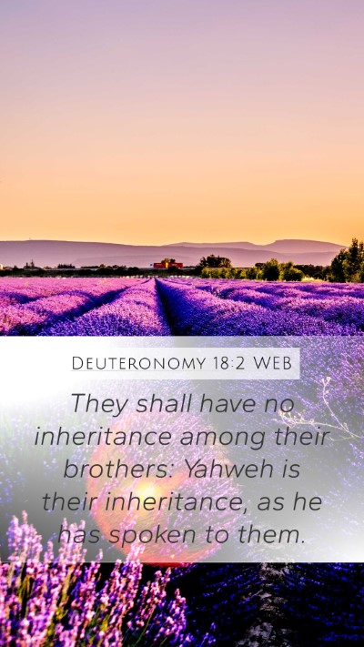 Deuteronomy 18:2 WEB Mobile Phone Wallpaper - They shall have no inheritance among their - Mobile Bible Verse Wallpaper