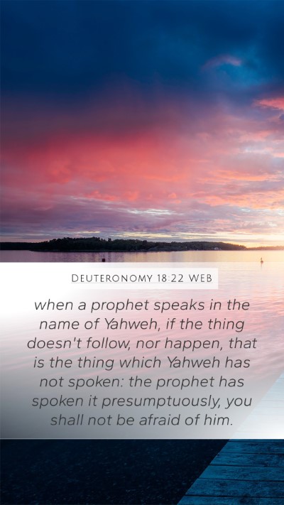 Deuteronomy 18:22 WEB Bible Verse Image