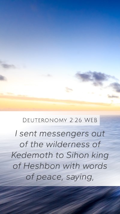 Deuteronomy 2:26 WEB Bible Verse Image