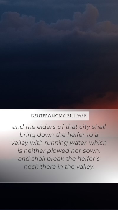 Deuteronomy 21:4 WEB Bible Verse Image