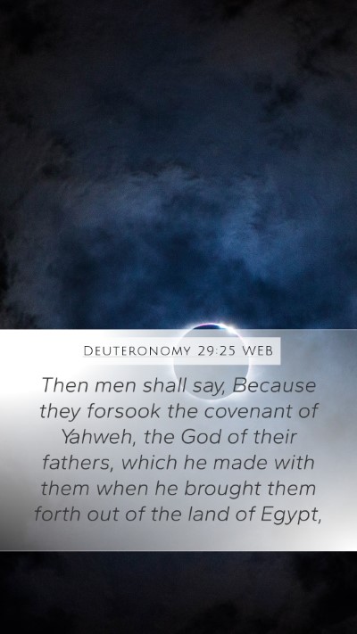 Deuteronomy 29:25 WEB Bible Verse Image