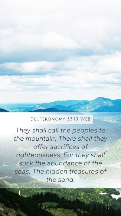 Deuteronomy 33:19 WEB Bible Verse Image