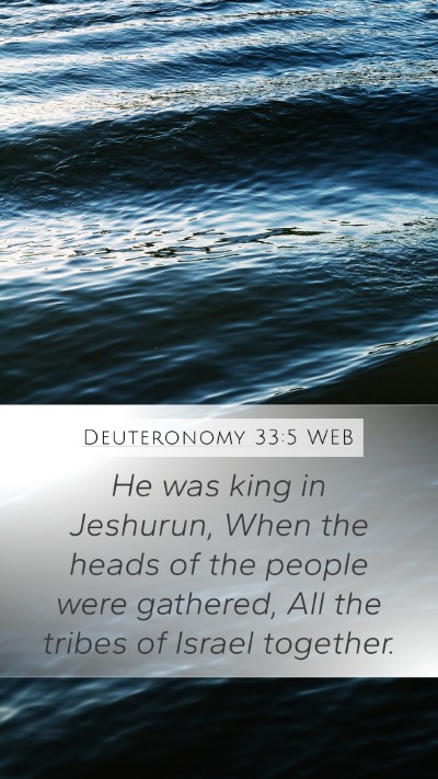Deuteronomy 33:5 WEB Bible Verse Image