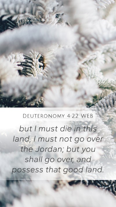 Deuteronomy 4:22 WEB Bible Verse Image