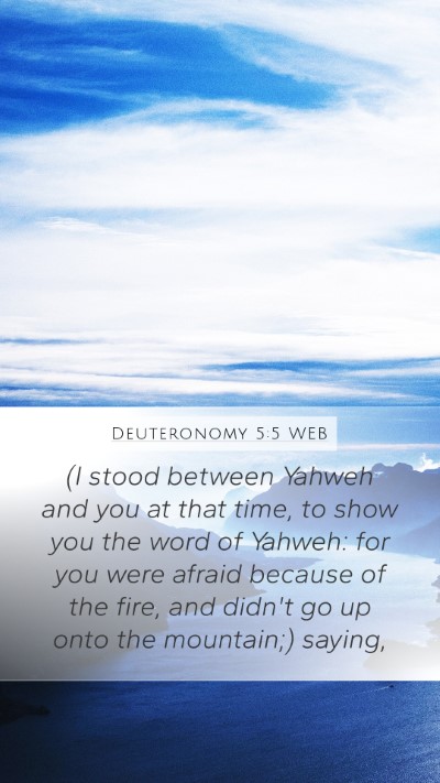 Deuteronomy 5:5 WEB Bible Verse Image