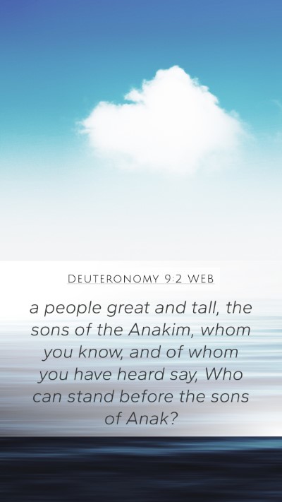 Deuteronomy 9:2 WEB Bible Verse Image