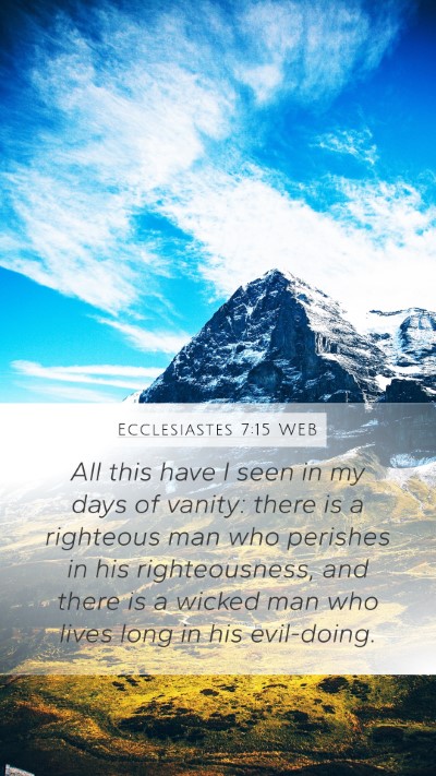 Ecclesiastes 7:15 WEB Bible Verse Image