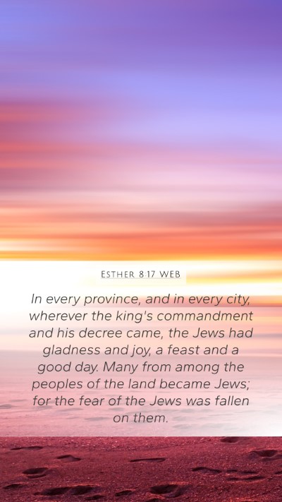 Esther 8:17 WEB Bible Verse Image