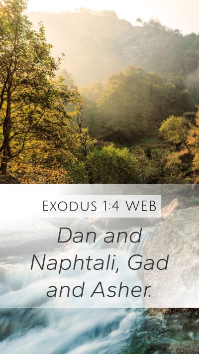 Exodus 1:4 WEB Bible Verse Image