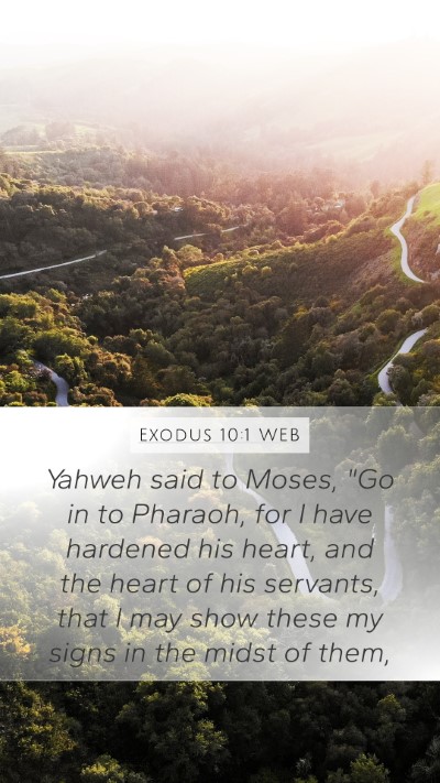 Exodus 10:1 WEB Bible Verse Image