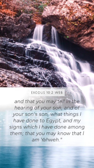 Exodus 10:2 WEB Bible Verse Image