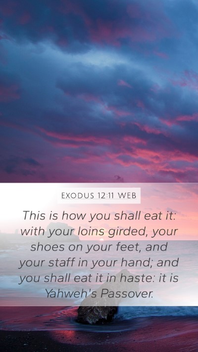 Exodus 12:11 WEB Bible Verse Image