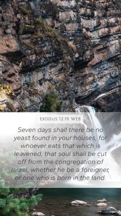 Exodus 12:19 WEB Bible Verse Image