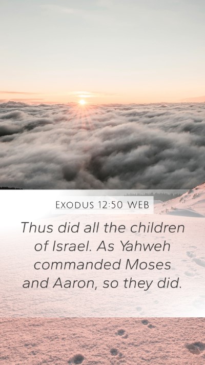 Exodus 12:50 WEB Bible Verse Image